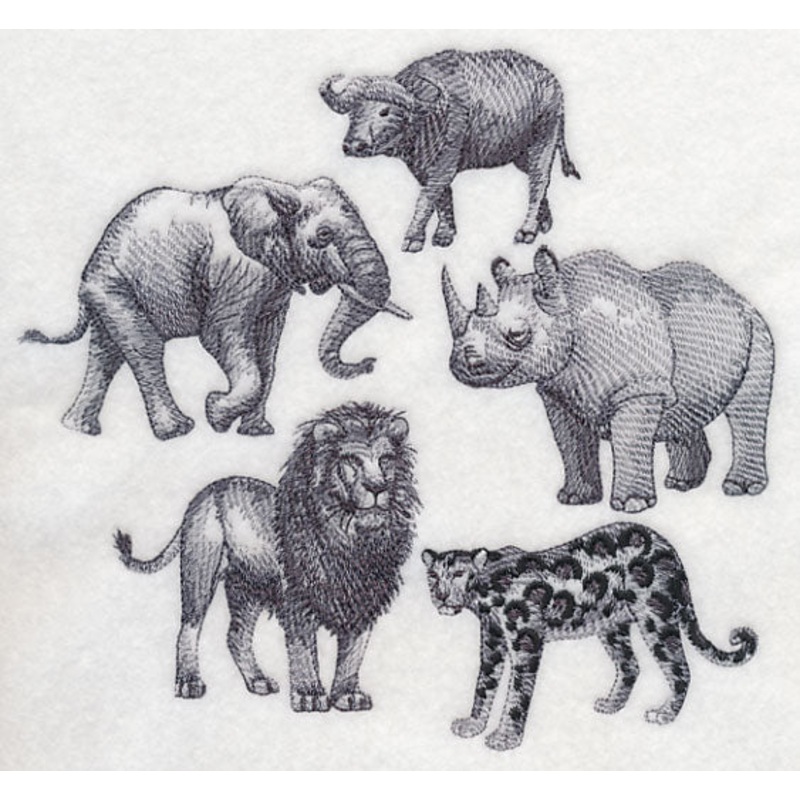 African Animals Sketch|6.9″ x 7.48″ / 175.36mm x 190.11mm|5.85″ x 6.36″ / 148.68mm x 161.53mm|4.85″ x 5.27″ / 123.14mm x 133.83mm|All Sizes