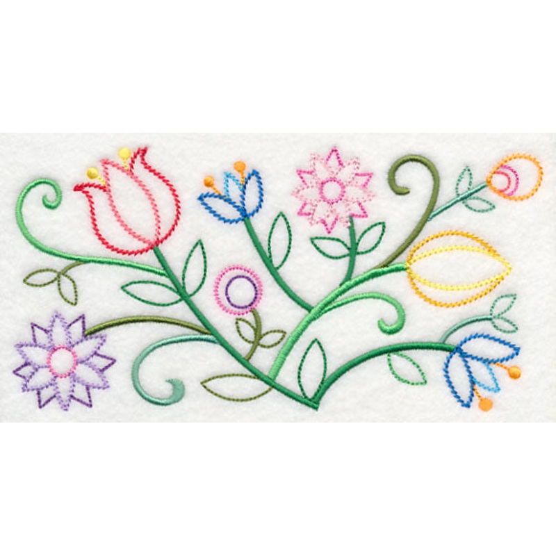 Ballet of Blooms Border (Vintage)