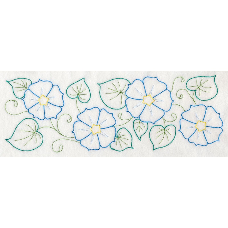 Blooming Morning Glory Border (Vintage)
