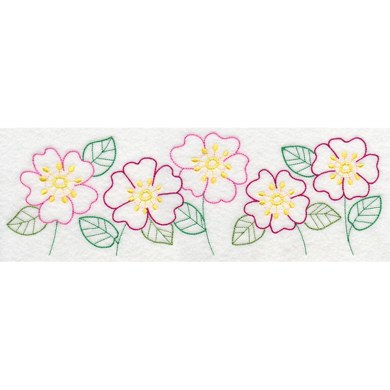 Bright Prairie Rose Border (Vintage)