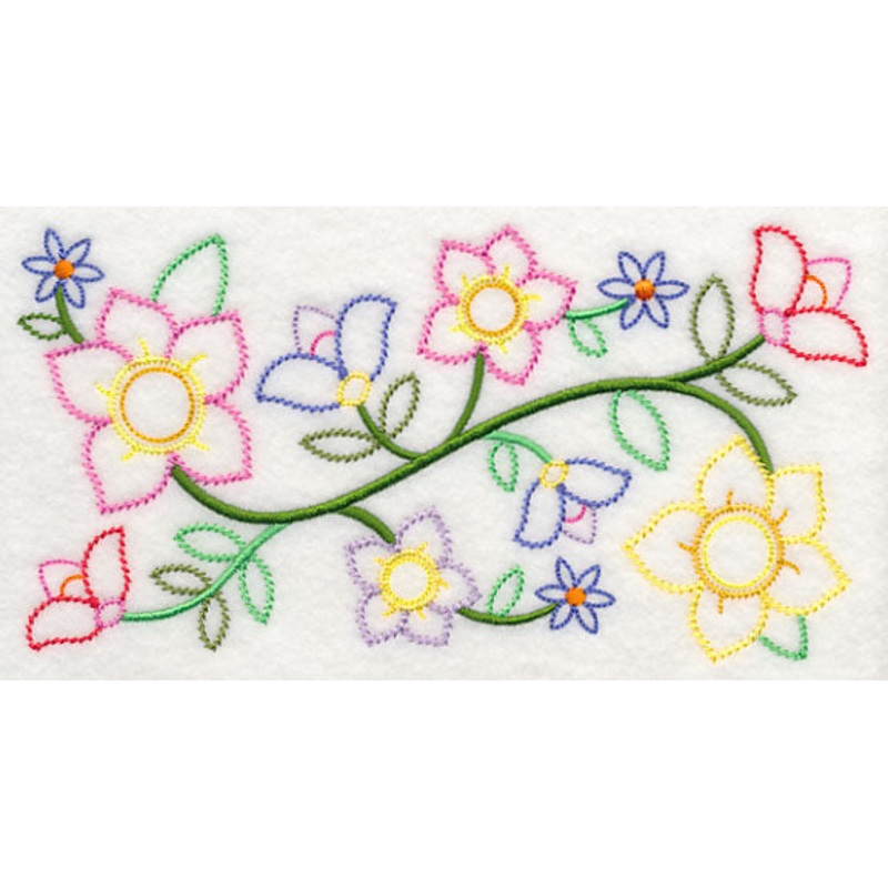 Bursting into Bloom Border (Vintage)