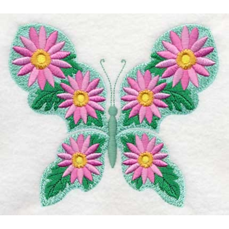Daisy Butterfly|4.86″ x 5.6″ / 123.44mm x 142.24mm|3.37″ x 3.88″ / 85.6mm x 98.55mm|All Sizes