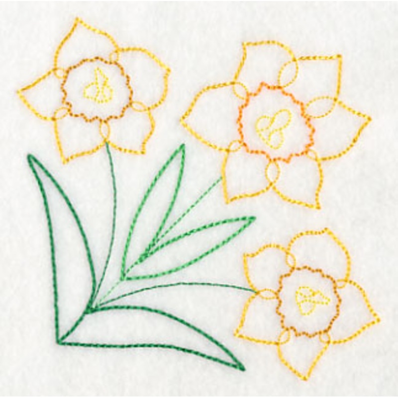 Delightful Daffodil Corner (Vintage)