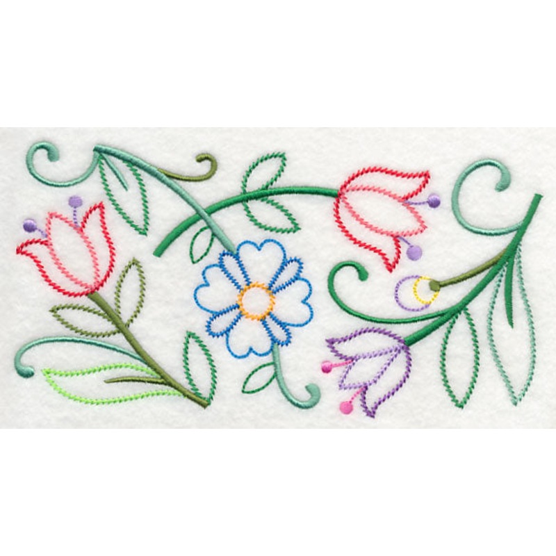 Floral Melody Border (Vintage)