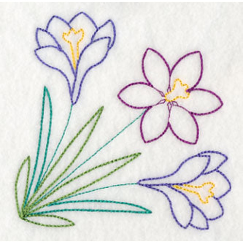 Springtime Crocus Corner (Vintage)