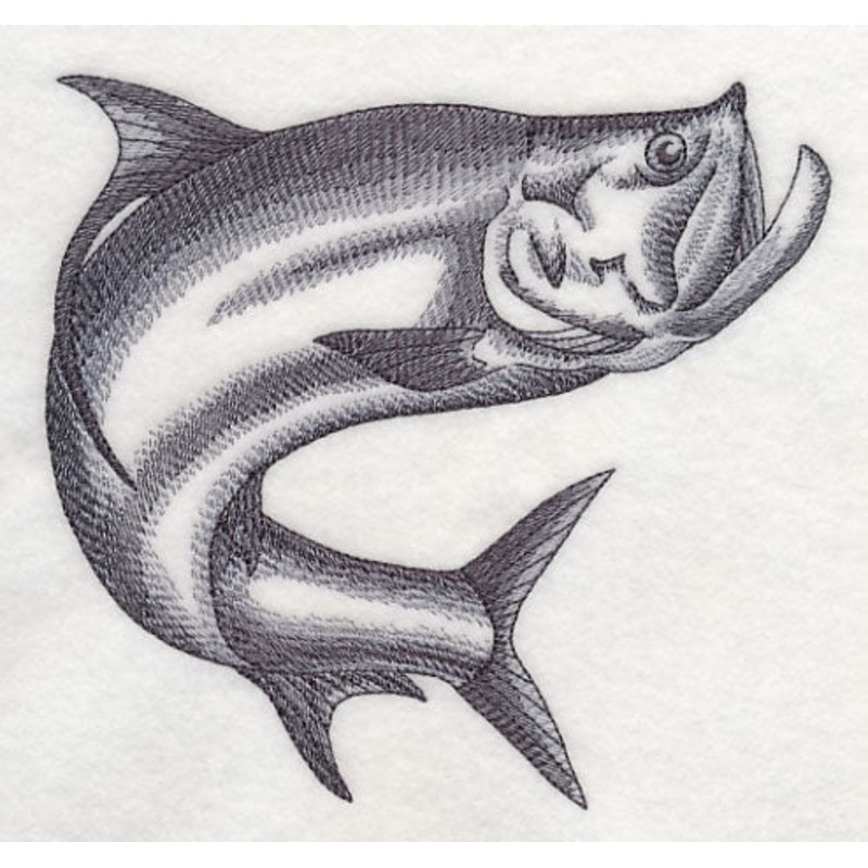 Tarpon Sketch|5.84″ x 6.23″ / 148.42mm x 158.13mm|4.84″ x 5.16″ / 122.94mm x 130.97mm|3.64″ x 3.87″ / 92.47mm x 98.38mm|All Sizes