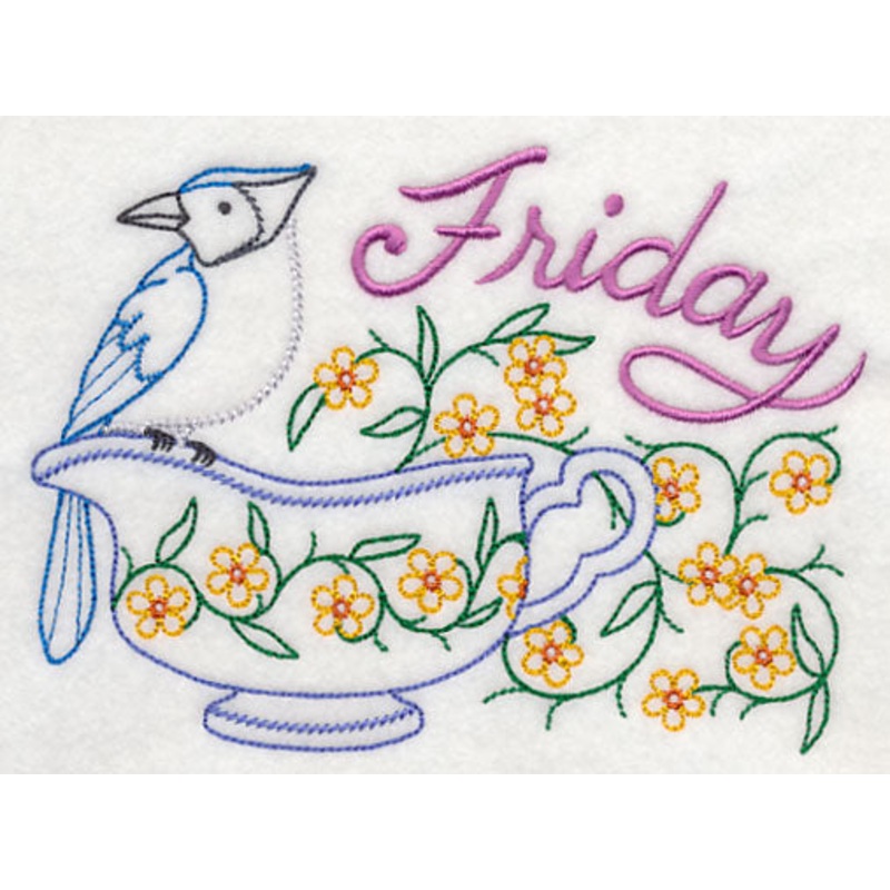 Tea Time Bird on Friday (Vintage)