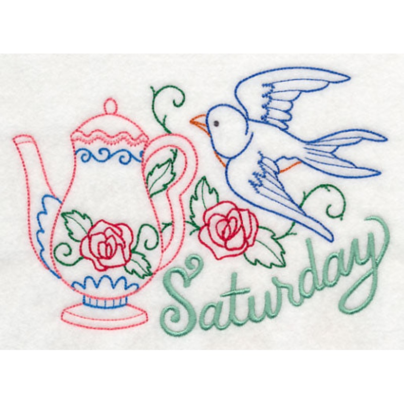 Tea Time Bird on Saturday (Vintage)