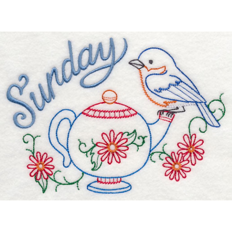 Tea Time Bird on Sunday (Vintage)