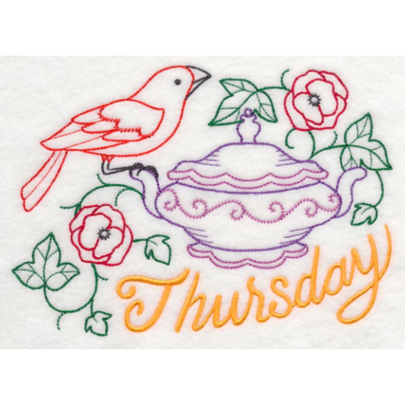 Tea Time Bird on Thursday (Vintage)
