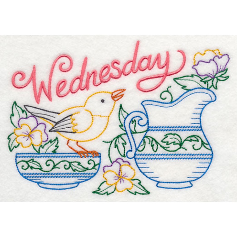 Tea Time Bird on Wednesday (Vintage)