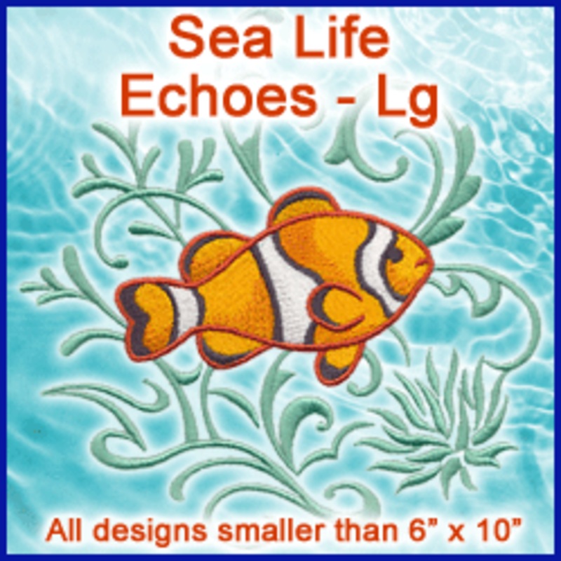 A Sea Life Echoes Design Pack|7.12″ x 5.87″ / 180.85mm x 149.1mm|5.87″ x 4.83″ / 149.1mm x 122.68mm|3.88″ x 3.87″ / 98.55mm x 98.3mm|All Sizes