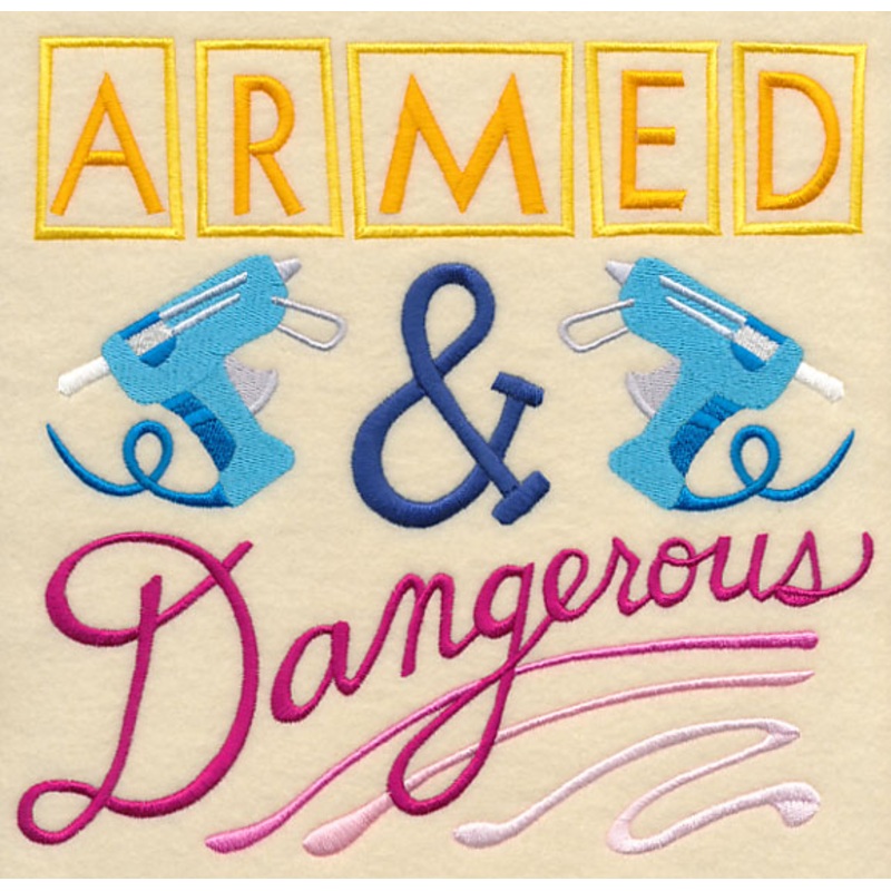 Armed and Dangerous|7.45″ x 7.81″ / 189.23mm x 198.37mm|6.92″ x 7.25″ / 175.77mm x 184.15mm|5.84″ x 6.13″ / 148.34mm x 155.7mm|4.86″ x 5.1″ / 123.44mm x 129.54mm|3.69″ x 3.86″ / 93.73mm x 98.04mm|All Sizes