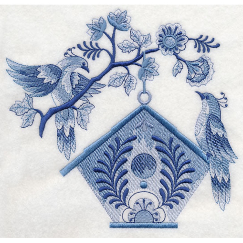 Delft Blue Birdhouse 1|6.91″ x 7.32″ / 175.43mm x 185.95mm|5.86″ x 6.21″ / 148.76mm x 157.67mm|4.86″ x 5.15″ / 123.44mm x 130.79mm|All Sizes
