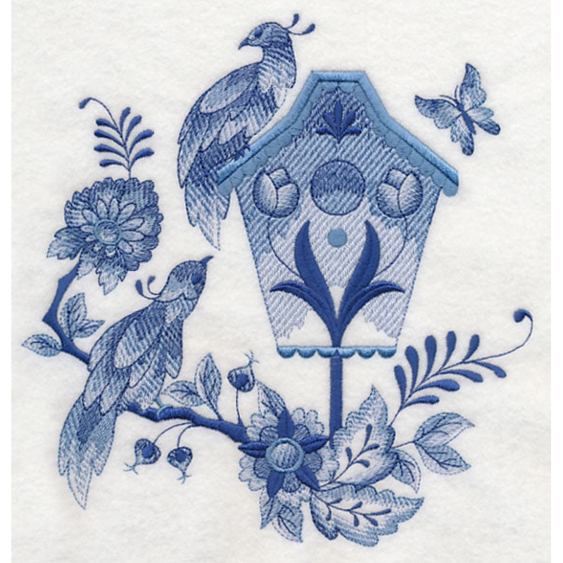 Delft Blue Birdhouse 4|7.78″ x 7.54″ / 197.73mm x 191.39mm|7.1″ x 6.87″ / 180.25mm x 174.48mm|6.05″ x 5.85″ / 153.55mm x 148.56mm|5″ x 4.84″ / 127.11mm x 123.05mm|All Sizes