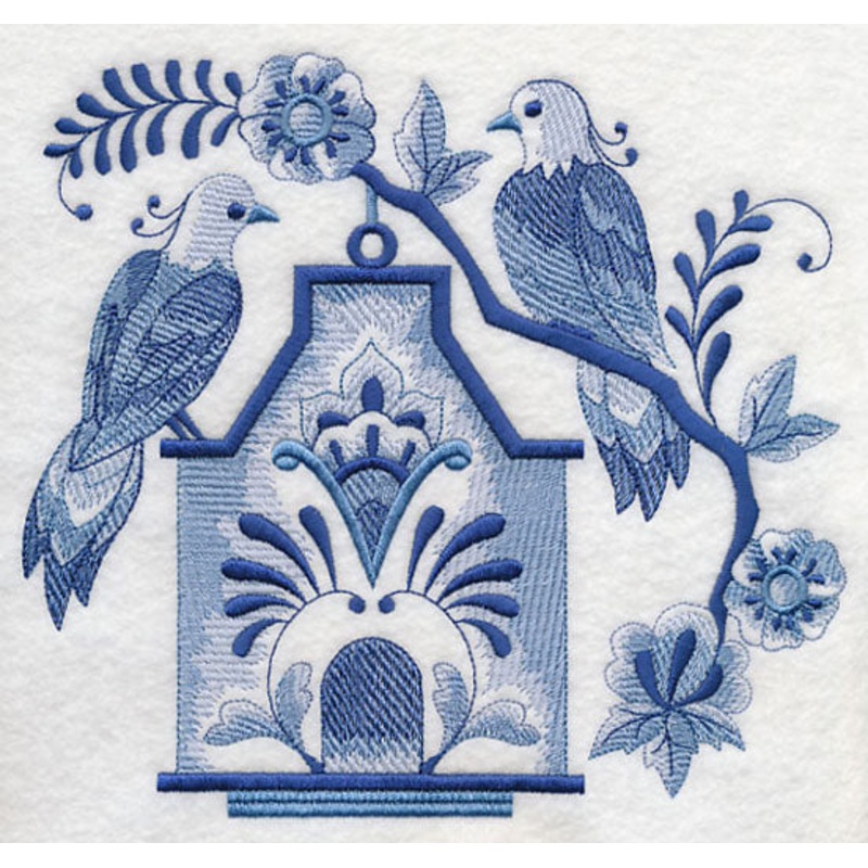 Delft Blue Birdhouse 8|6.91″ x 7.46″ / 175.51mm x 189.48mm|5.85″ x 6.32″ / 148.69mm x 160.59mm|4.86″ x 5.24″ / 123.35mm x 133.1mm|All Sizes