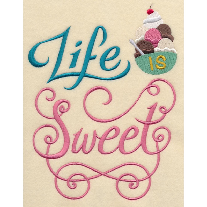 Life is Sweet|9.02″ x 6.89″ / 229.08mm x 174.93mm|7.68″ x 5.87″ / 195.14mm x 149.05mm|6.38″ x 4.87″ / 161.99mm x 123.77mm|3.88″ x 2.97″ / 98.46mm x 75.31mm|All Sizes