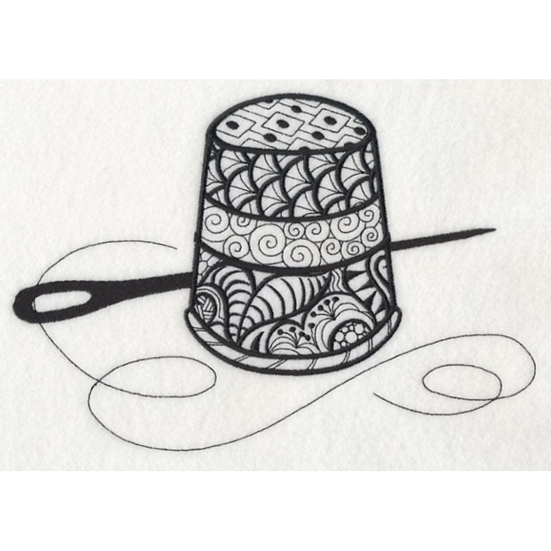 Thimble (Blackwork)|5.85″ x 8.49″ / 148.6mm x 215.59mm|4.72″ x 6.85″ / 119.86mm x 173.89mm|2.67″ x 3.87″ / 67.78mm x 98.34mm|All Sizes