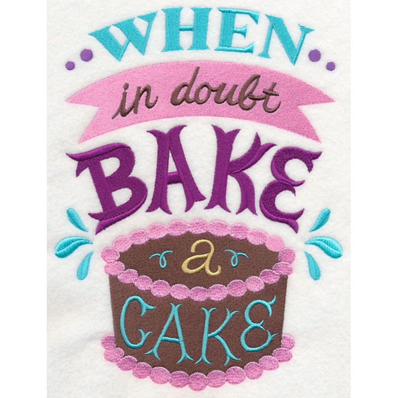 When in Doubt Bake a Cake|9.09″ x 6.89″ / 230.92mm x 174.91mm|7.74″ x 5.86″ / 196.5mm x 148.84mm|6.42″ x 4.86″ / 163.12mm x 123.57mm|3.88″ x 2.94″ / 98.48mm x 74.6mm|All Sizes