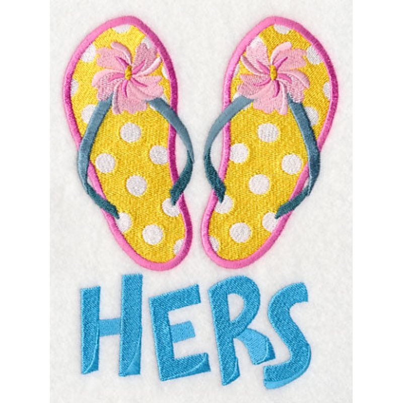 Beach Flip Flops – Hers|6.55″ x 4.85″ / 166.31mm x 123.31mm|3.87″ x 2.87″ / 98.28mm x 72.79mm|All Sizes