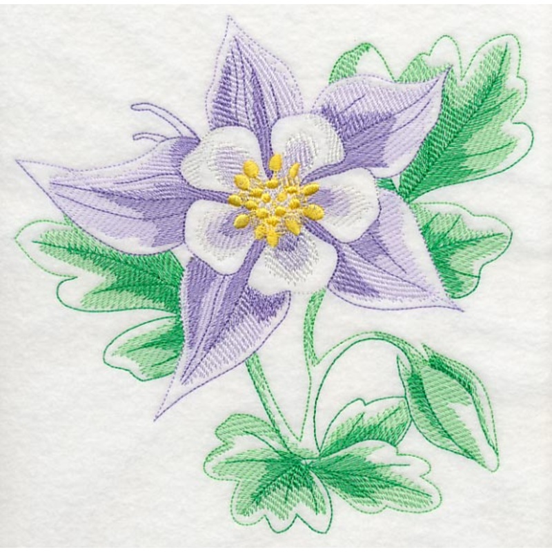 Columbine Beauty|7.7″ x 7.78″ / 195.58mm x 197.61mm|6.88″ x 6.95″ / 174.75mm x 176.53mm|5.85″ x 5.91″ / 148.59mm x 150.11mm|4.86″ x 4.9″ / 123.44mm x 124.46mm|3.83″ x 3.87″ / 97.28mm x 98.3mm|All Sizes