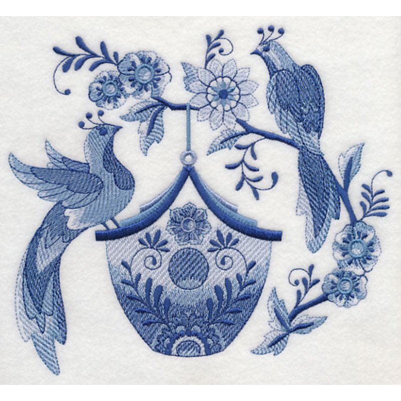 Delft Blue Birdhouse 9|6.91″ x 7.6″ / 175.43mm x 193.11mm|5.86″ x 6.45″ / 148.74mm x 163.72mm|4.79″ x 5.27″ / 121.59mm x 133.87mm|All Sizes