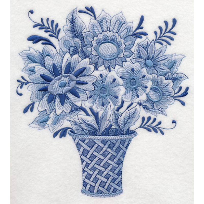 Delft Blue Flower Basket|7.62″ x 6.92″ / 193.49mm x 175.67mm|6.42″ x 5.83″ / 163.07mm x 148.06mm|5.36″ x 4.87″ / 136.12mm x 123.59mm|All Sizes