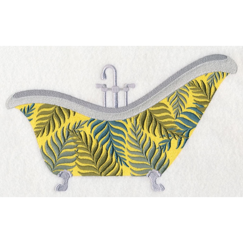 Fern Bathtub|5.55″ x 9.39″ / 140.87mm x 238.54mm|4.05″ x 6.86″ / 102.88mm x 174.14mm|2.29″ x 3.87″ / 58.05mm x 98.18mm|All Sizes