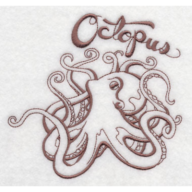 Splendid Sea Life – Octopus|4.59″ x 4.85″ / 116.57mm x 123.14mm|3.65″ x 3.85″ / 92.61mm x 97.74mm|All Sizes