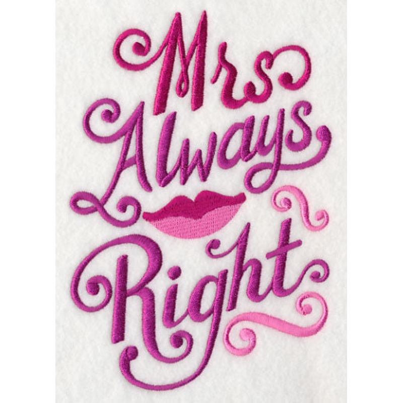 The Right Couple – Mrs. Always Right
