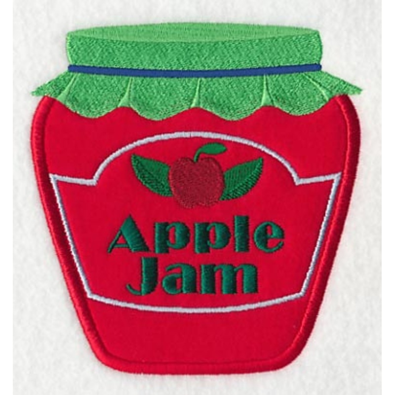 Apple Jam (Applique)|5.11″ x 4.8″ / 129.84mm x 122.01mm|3.88″ x 3.65″ / 98.56mm x 92.72mm|All Sizes