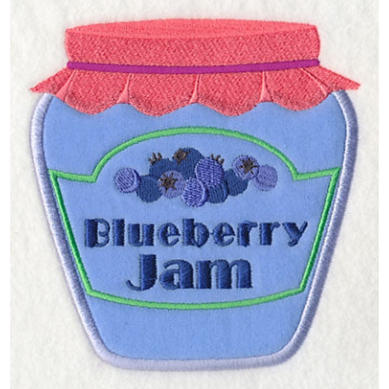 Blueberry Jam (Applique)|5.11″ x 4.8″ / 129.84mm x 122.01mm|3.88″ x 3.65″ / 98.56mm x 92.72mm|All Sizes