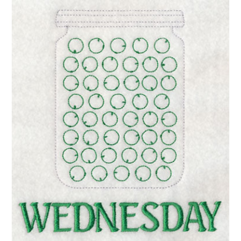 Canned Peas on Wednesday (Redwork)