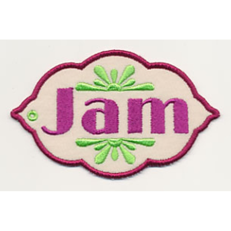 Canning Jar Tag – Jam (In-the-Hoop)