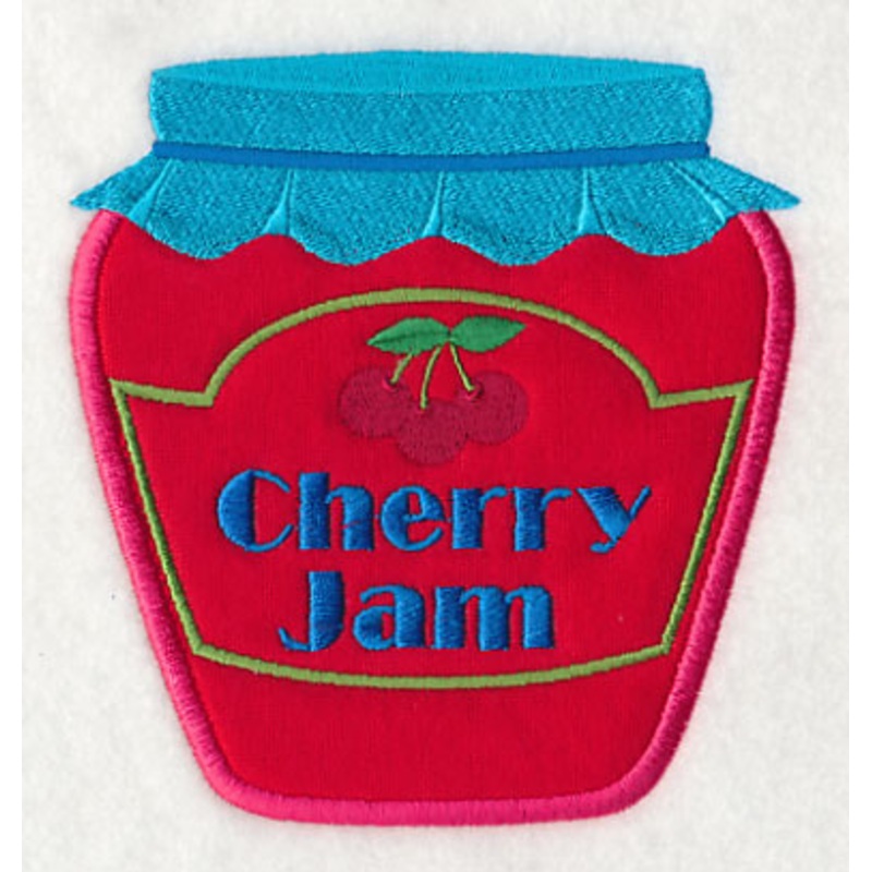 Cherry Jam (Applique)|5.11″ x 4.8″ / 129.84mm x 121.9mm|3.88″ x 3.65″ / 98.56mm x 92.68mm|All Sizes