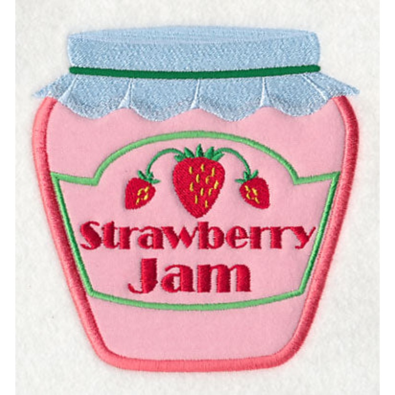 Strawberry Jam (Applique)|5.12″ x 4.82″ / 129.95mm x 122.37mm|3.88″ x 3.65″ / 98.56mm x 92.68mm|All Sizes