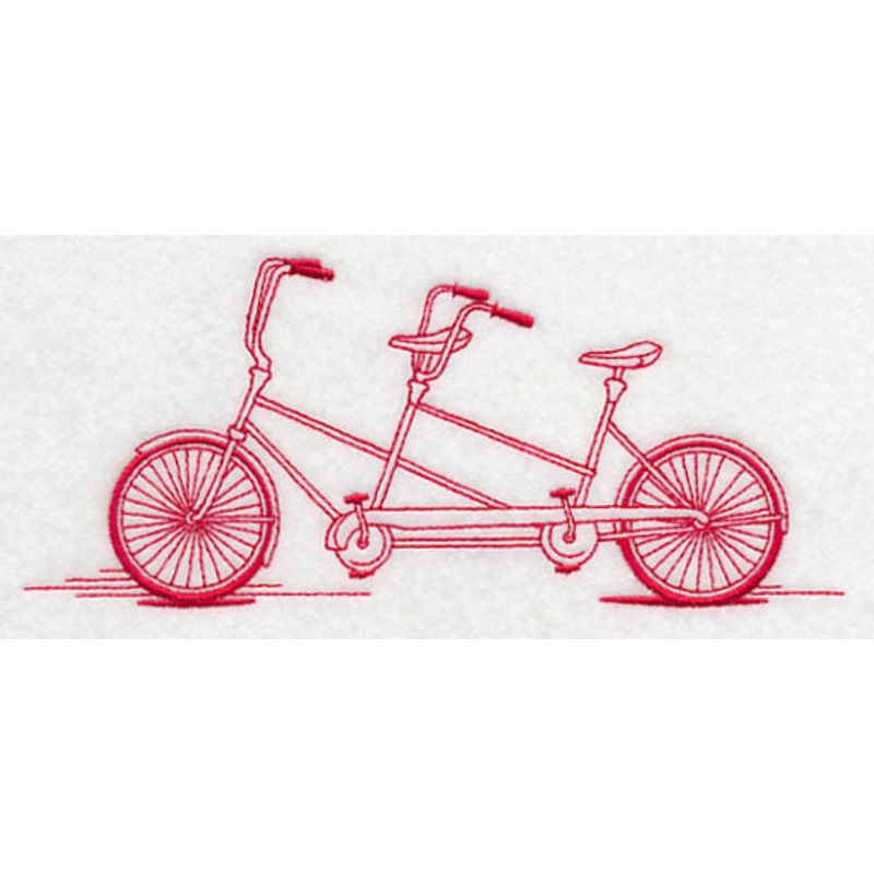 Antique Bicycle 3 (Redwork)|2.94″ x 6.9″ / 74.66mm x 175.15mm|1.77″ x 3.88″ / 44.95mm x 98.55mm|All Sizes