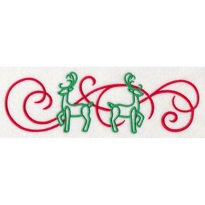 Art Nouveau Reindeer Border|2.98″ x 9.4″ / 75.57mm x 238.84mm|2.09″ x 6″ / 53.1mm x 152.4mm|1.44″ x 3.88″ / 36.58mm x 98.55mm|All Sizes