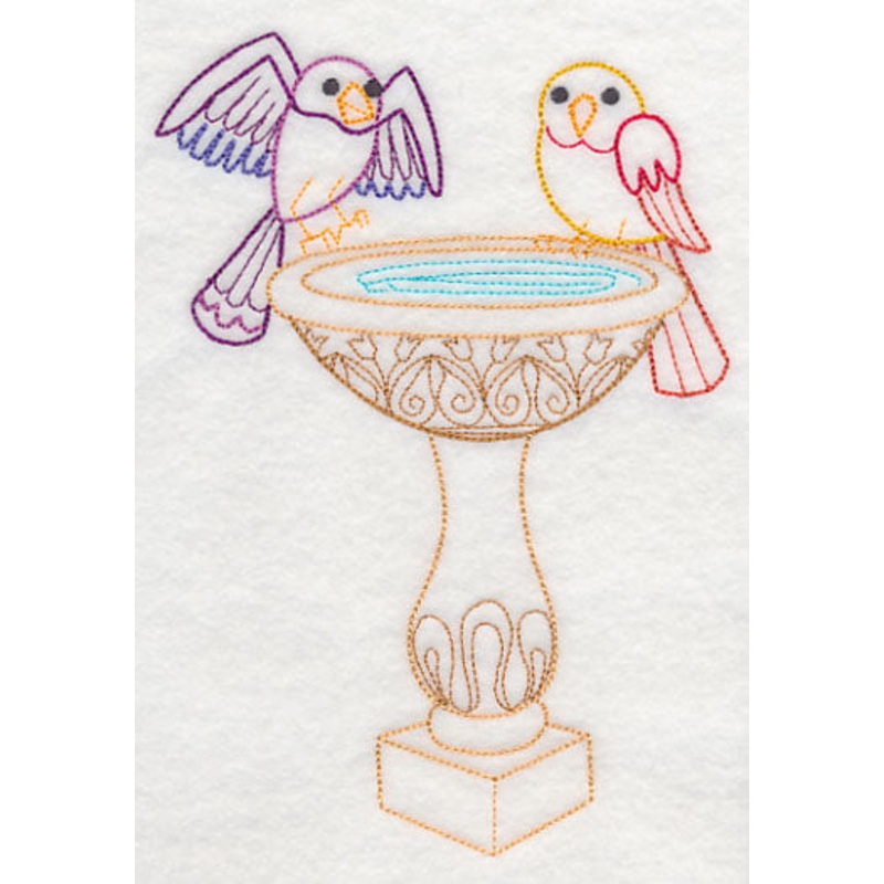 Bath Time Bird 2 (Vintage)|6.86″ x 4.83″ / 174.18mm x 122.76mm|3.86″ x 2.72″ / 98.05mm x 69.11mm|All Sizes