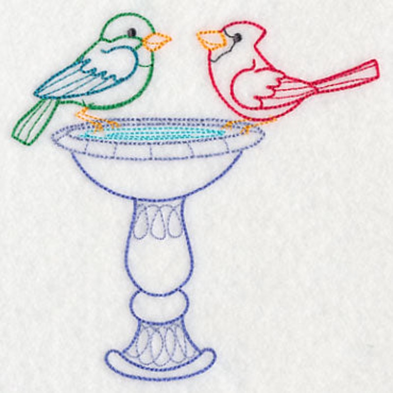 Bath Time Bird 3 (Vintage)|4.87″ x 4.86″ / 123.61mm x 123.32mm|3.78″ x 3.77″ / 95.94mm x 95.72mm|All Sizes
