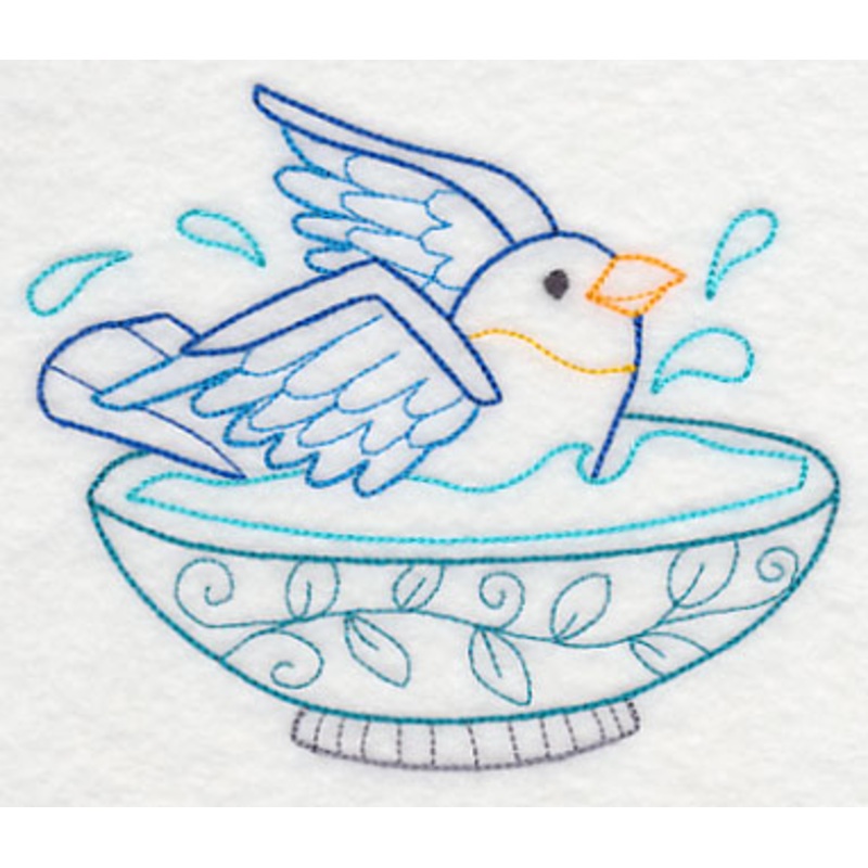 Bath Time Bird 4 (Vintage)|4.25″ x 5.02″ / 108.02mm x 127.42mm|2.58″ x 3.05″ / 65.64mm x 77.39mm|All Sizes