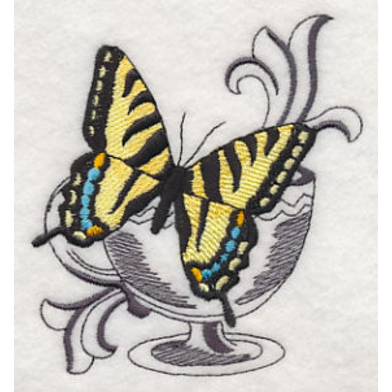 Butterflies at Tea Time 2|3.85″ x 3.64″ / 97.77mm x 92.42mm|2.44″ x 2.31″ / 61.99mm x 58.61mm|All Sizes
