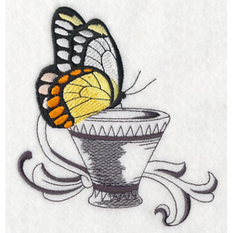 Butterflies at Tea Time 5|5.34″ x 4.9″ / 135.64mm x 124.46mm|3.18″ x 2.93″ / 80.85mm x 74.32mm|All Sizes