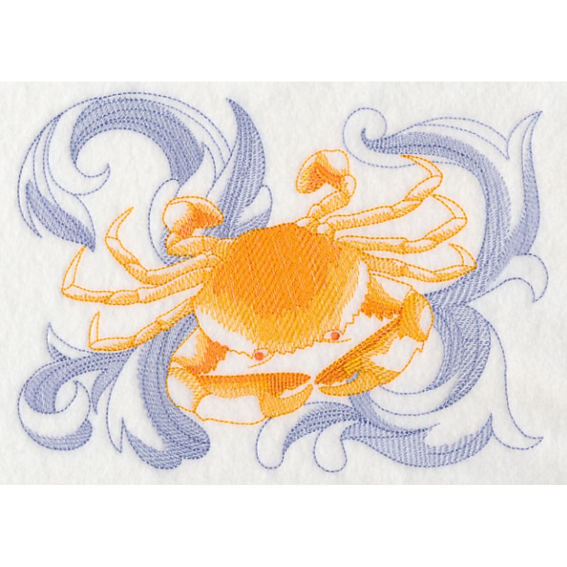 Crab with Baroque Background|5.84″ x 8.23″ / 148.37mm x 209.02mm|4.84″ x 6.82″ / 122.88mm x 173.15mm|2.74″ x 3.86″ / 69.68mm x 98.17mm|All Sizes