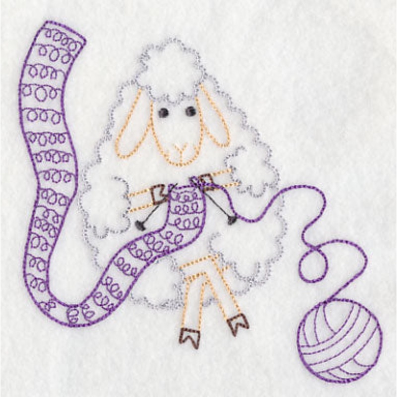 Ewe Love Knitting 2 (Vintage)|4.86″ x 4.96″ / 123.44mm x 125.98mm|3.08″ x 3.14″ / 78.23mm x 79.76mm|All Sizes