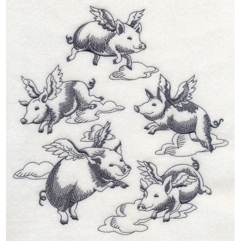 Flying Pigs|7.83″ x 7.42″ / 198.87mm x 188.43mm|7.28″ x 6.9″ / 184.97mm x 175.26mm|6.17″ x 5.85″ / 156.82mm x 148.59mm|5.12″ x 4.85″ / 129.97mm x 123.19mm|All Sizes