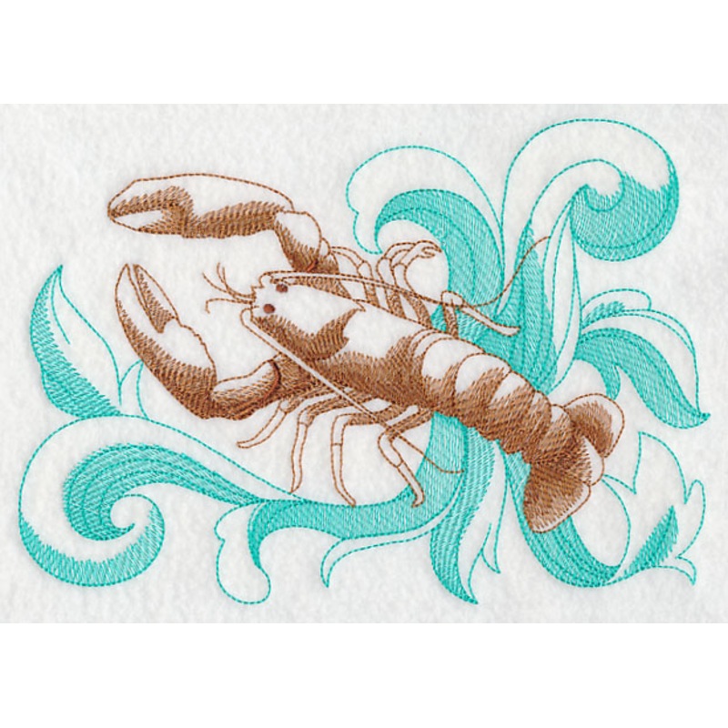 Lobster with Baroque Background