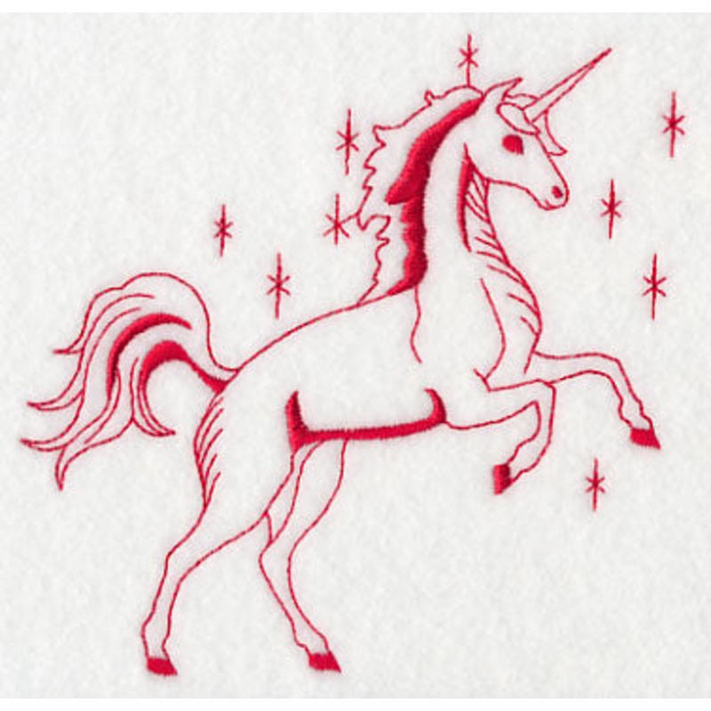 Unicorn Magic 1 (Redwork)|4.86″ x 4.85″ / 123.36mm x 123.11mm|3.23″ x 3.23″ / 82.14mm x 81.92mm|All Sizes