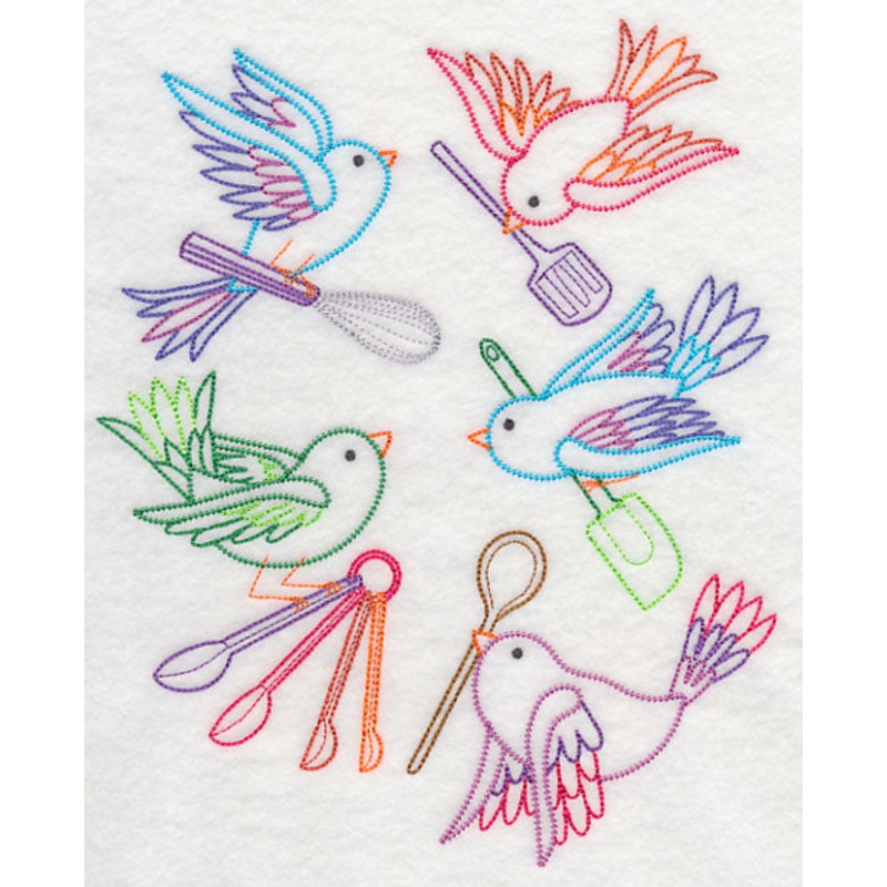 Baking Birdies (Vintage)|8.51″ x 6.9″ / 216.04mm x 175.21mm|7.8″ x 6.32″ / 198.1mm x 160.63mm|7.22″ x 5.86″ / 183.47mm x 148.79mm|5.97″ x 4.84″ / 151.74mm x 123.04mm|All Sizes