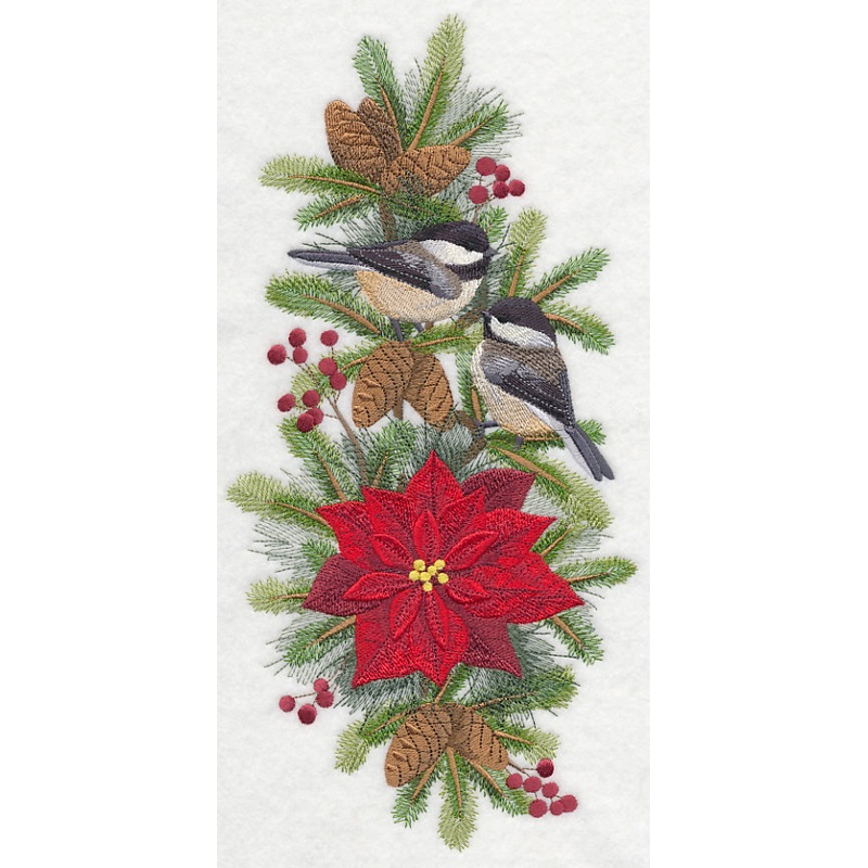 Chickadee Christmas|11.75″ x 5.85″ / 298.34mm x 148.57mm|9.4″ x 4.66″ / 238.65mm x 118.4mm|7.8″ x 3.87″ / 198.02mm x 98.18mm|6.87″ x 3.41″ / 174.39mm x 86.5mm|All Sizes